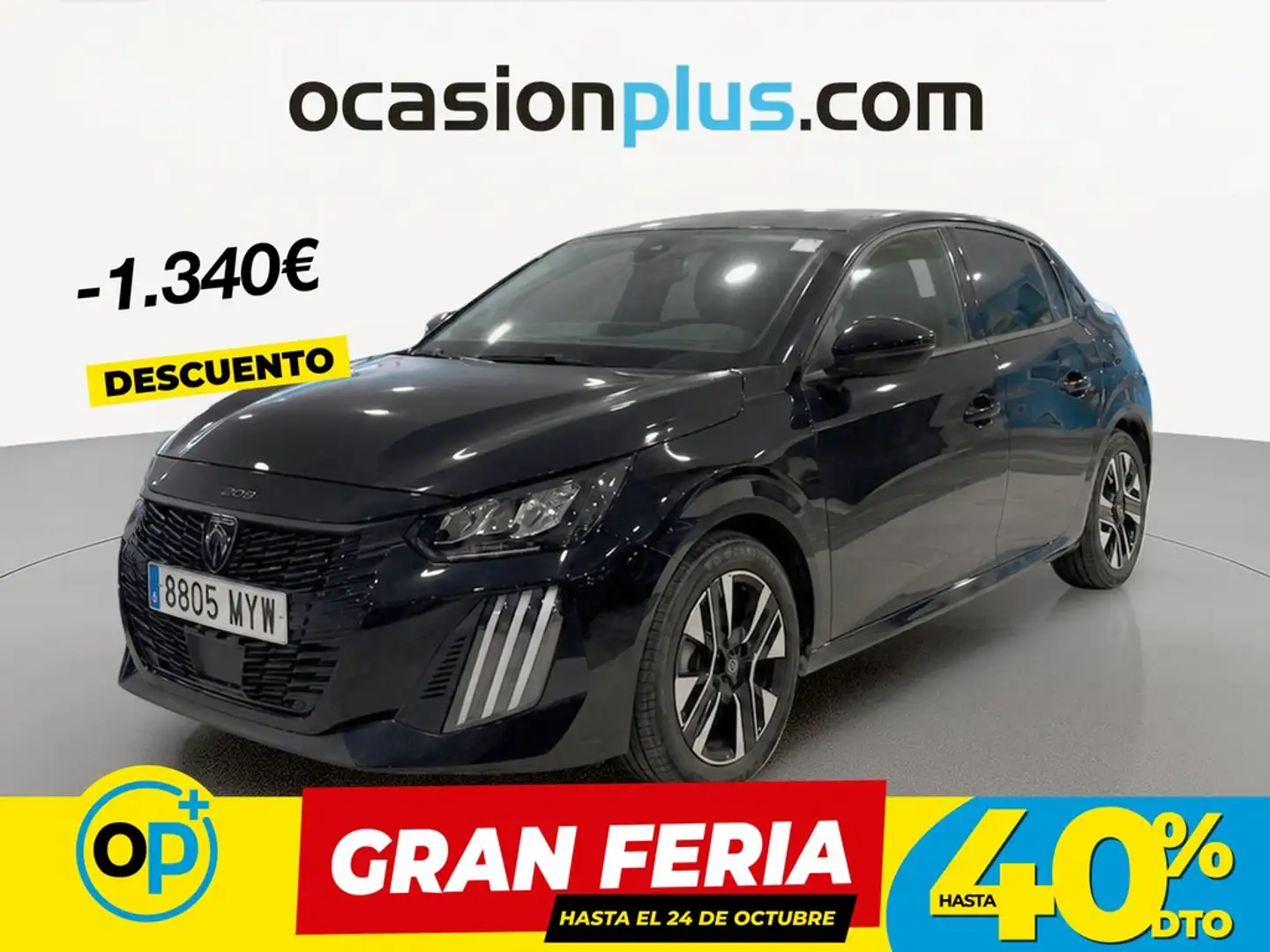 Peugeot 208 1.2 Puretech S&S Allure 100 Negro - 1
