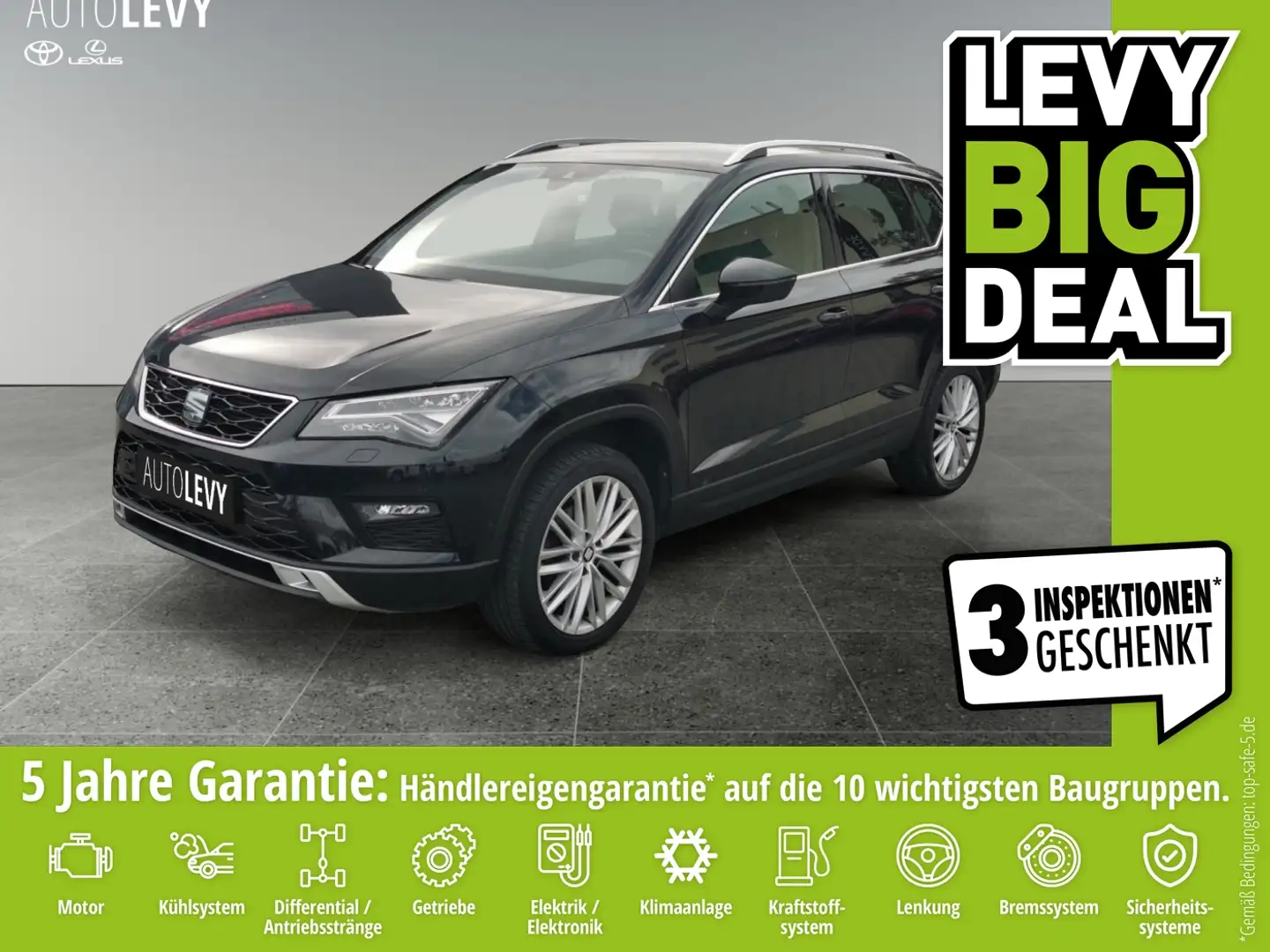 SEAT Ateca xcellence Automatik*el.Heckklappe*RFK Negru - 1