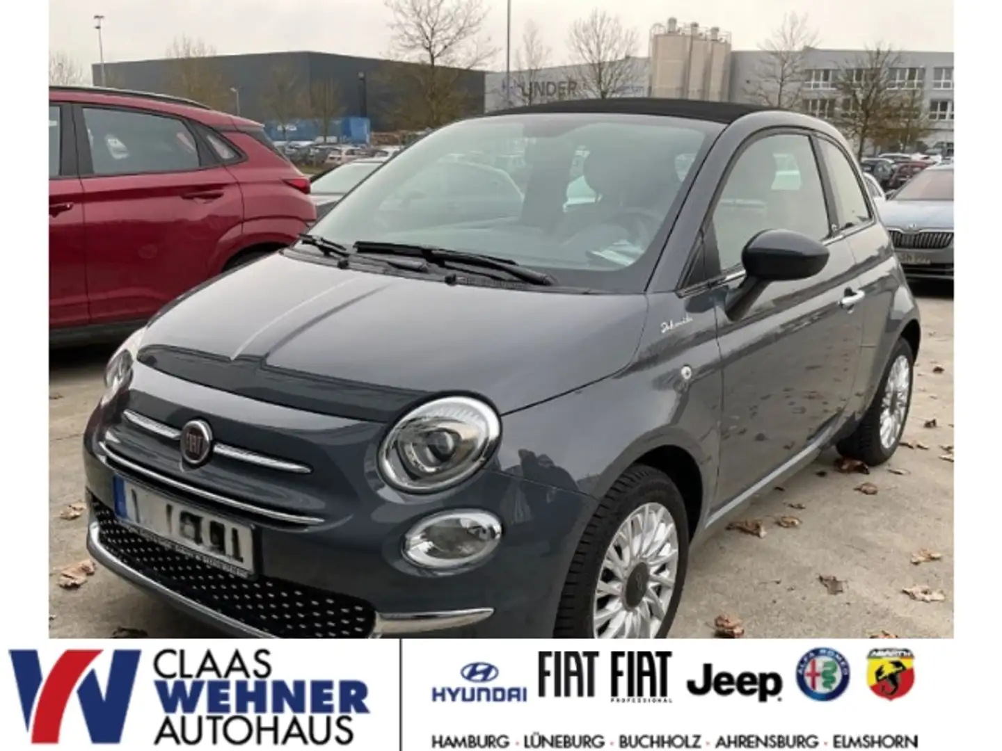 Fiat 500C DolceVita 1.0 Mild Hybrid EU6d UConnect elektron. Grau - 1