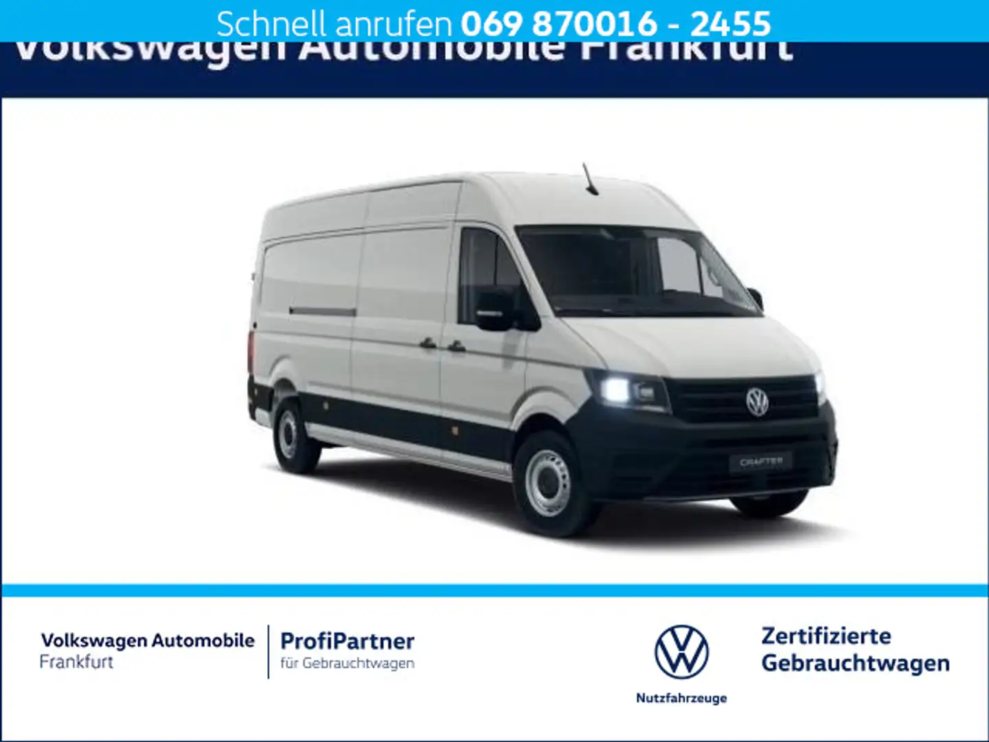 Volkswagen Crafter 35 Kasten 2.0 TDI Klima DAB+ Weiß - 1