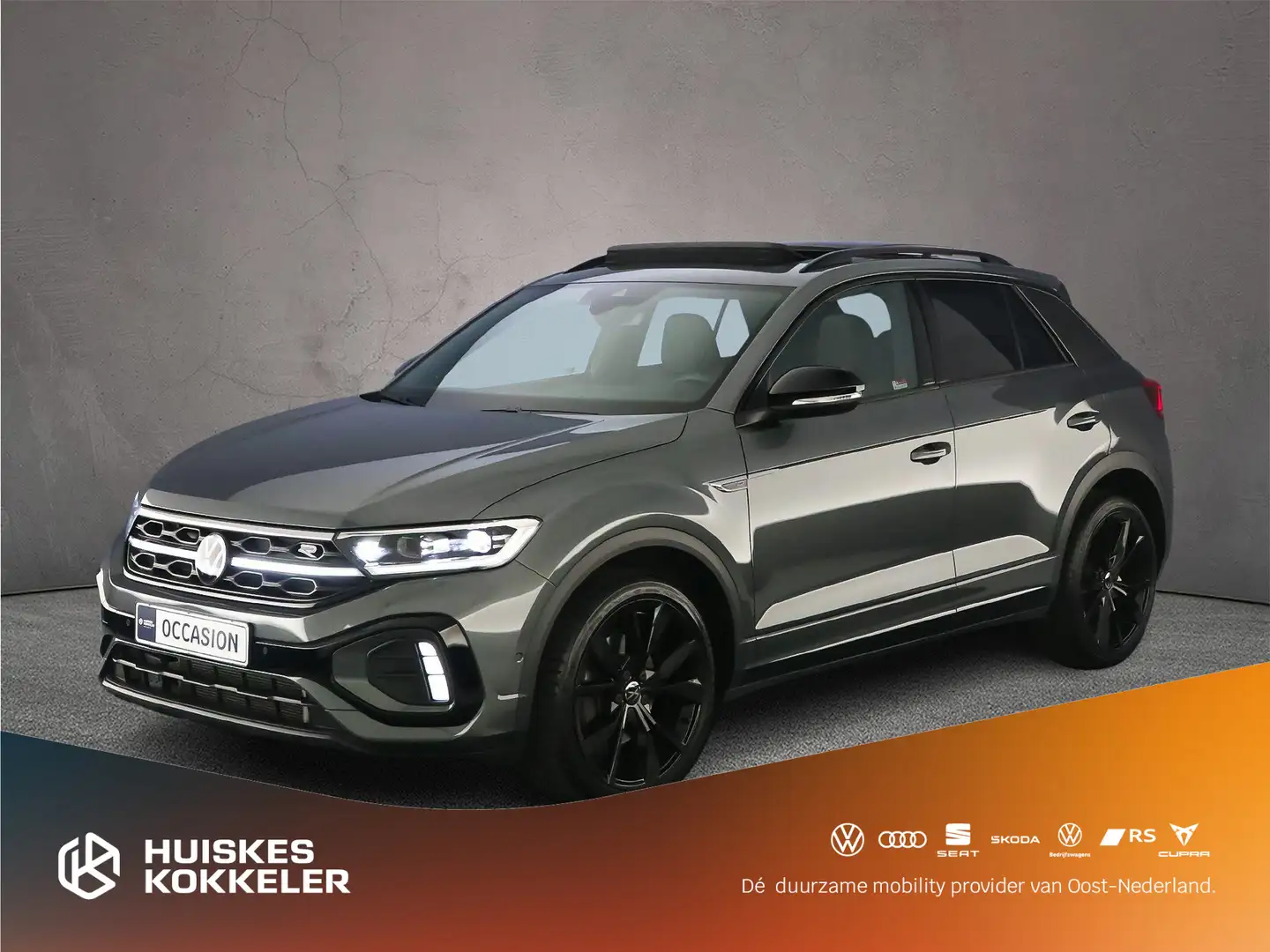 Volkswagen T-Roc R-Line 1.5 TSI 150pk DSG Automaat Trekhaak, Panora Gris - 1