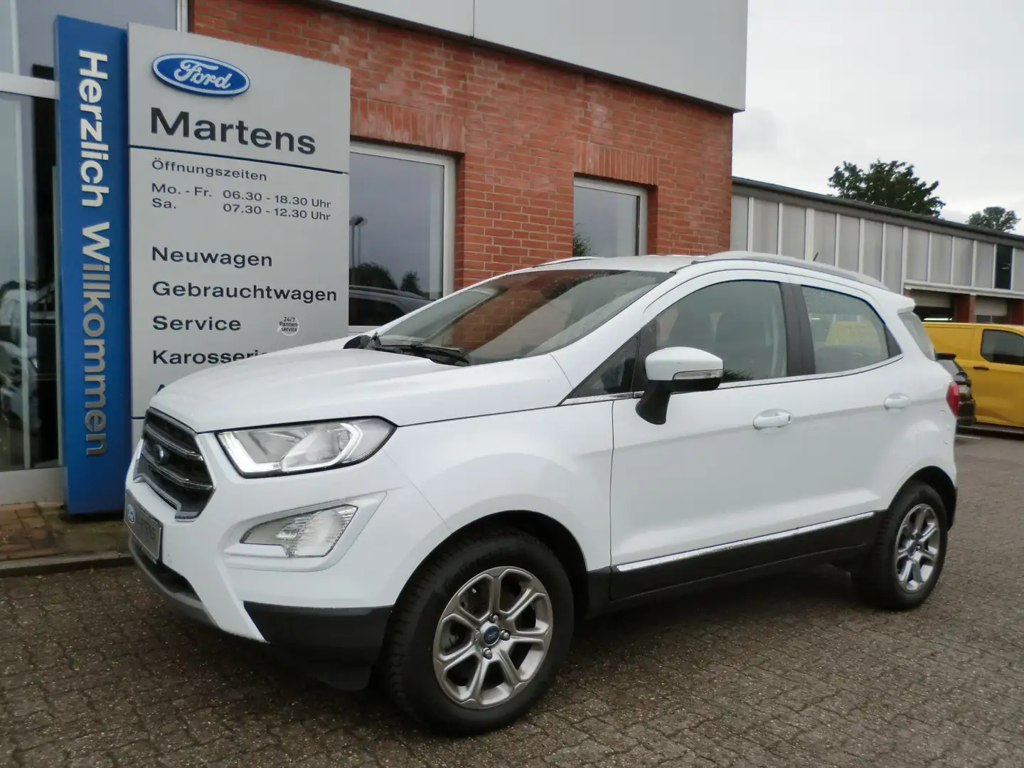 Ford EcoSport Titanium 1.0L 125PS | AHK, Navigation Weiß - 1
