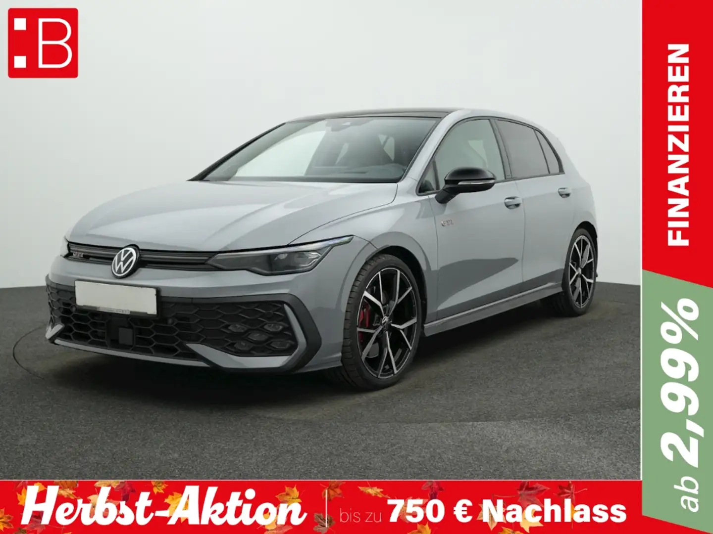 Volkswagen Golf GTI 8 2.0 TSI DSG IQ.LIGHT NAVI PANORAMA 19 KAMERA DCC Grau - 1