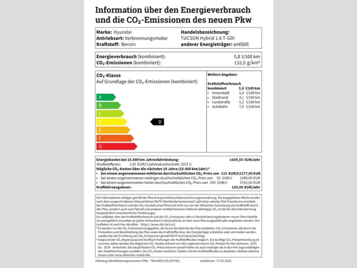 Hyundai TUCSON Hybrid 1.6 T-GDi N Line NSCC/MATRIX/HEADUP Weiß - 2