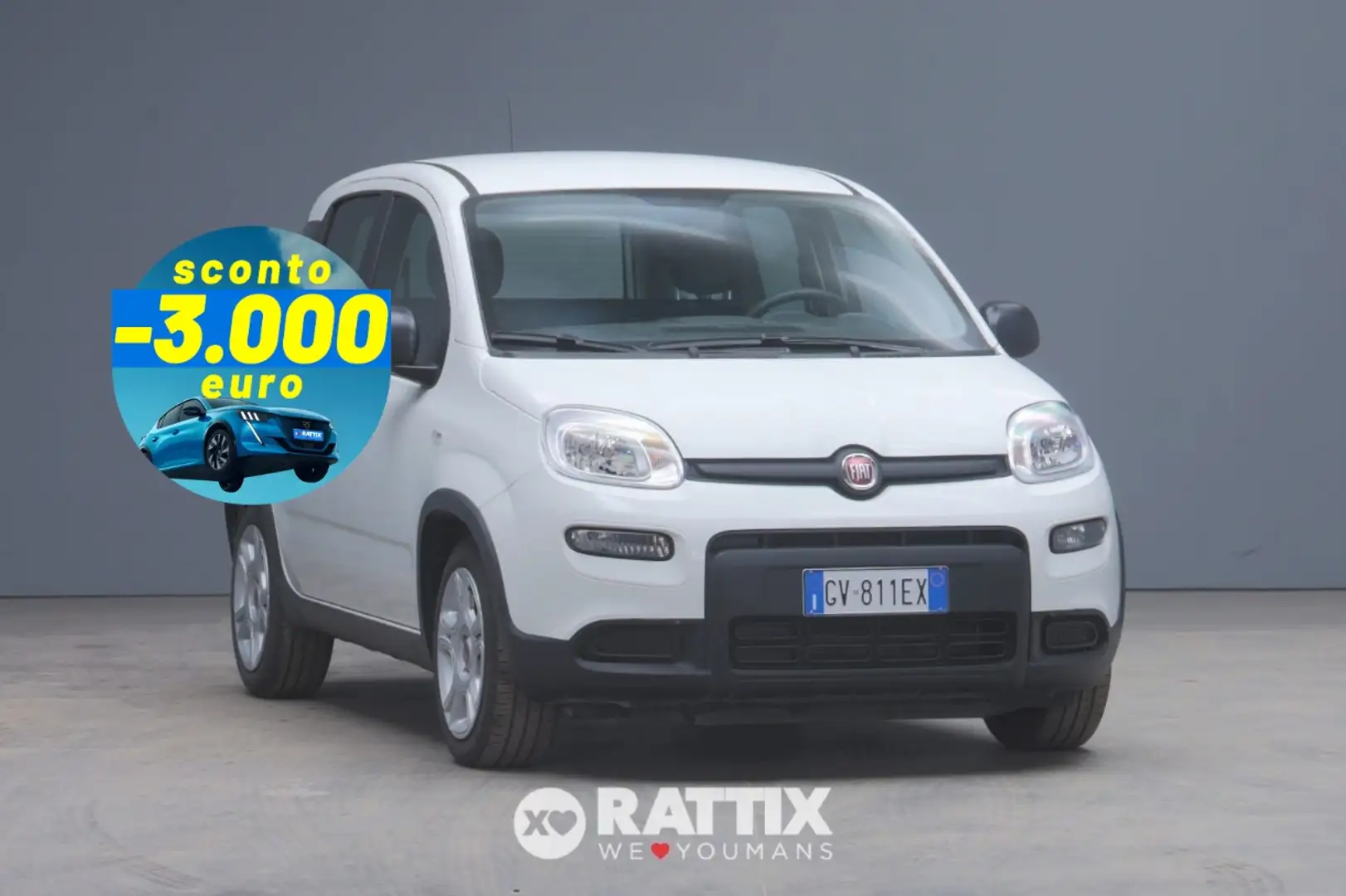 Fiat Panda 1.0 Firefly Hybrid 70CV Weiß - 1