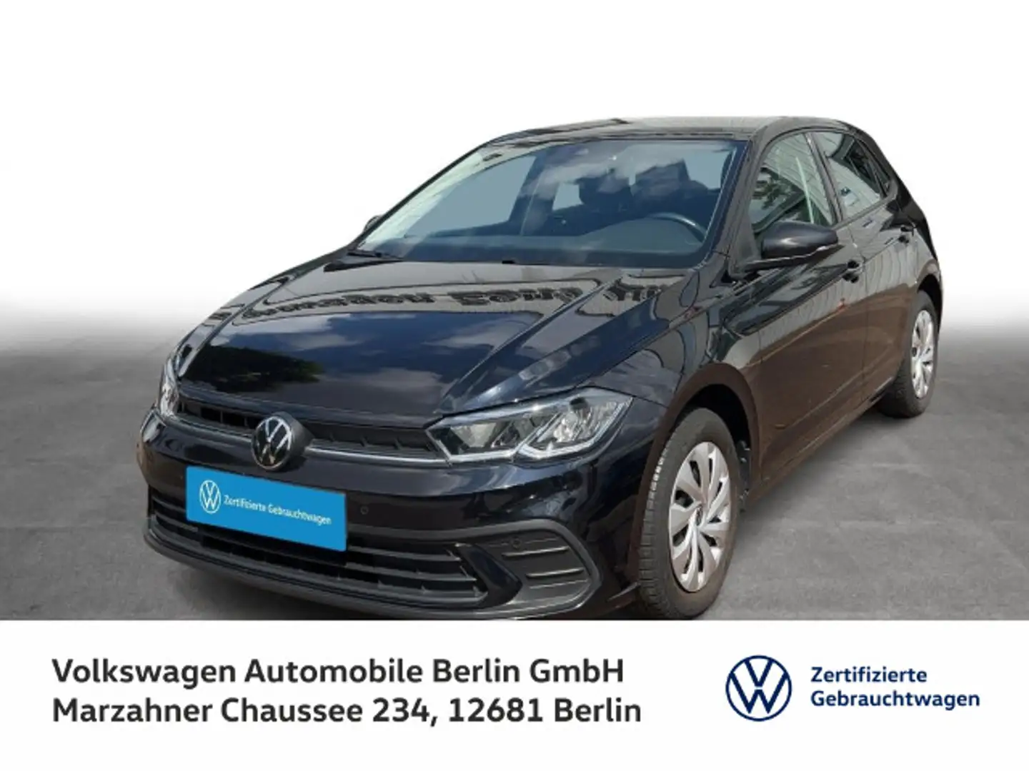 Volkswagen Polo 1.0 TSI Life Climatronic Navi LED PDC SHZ Noir - 1