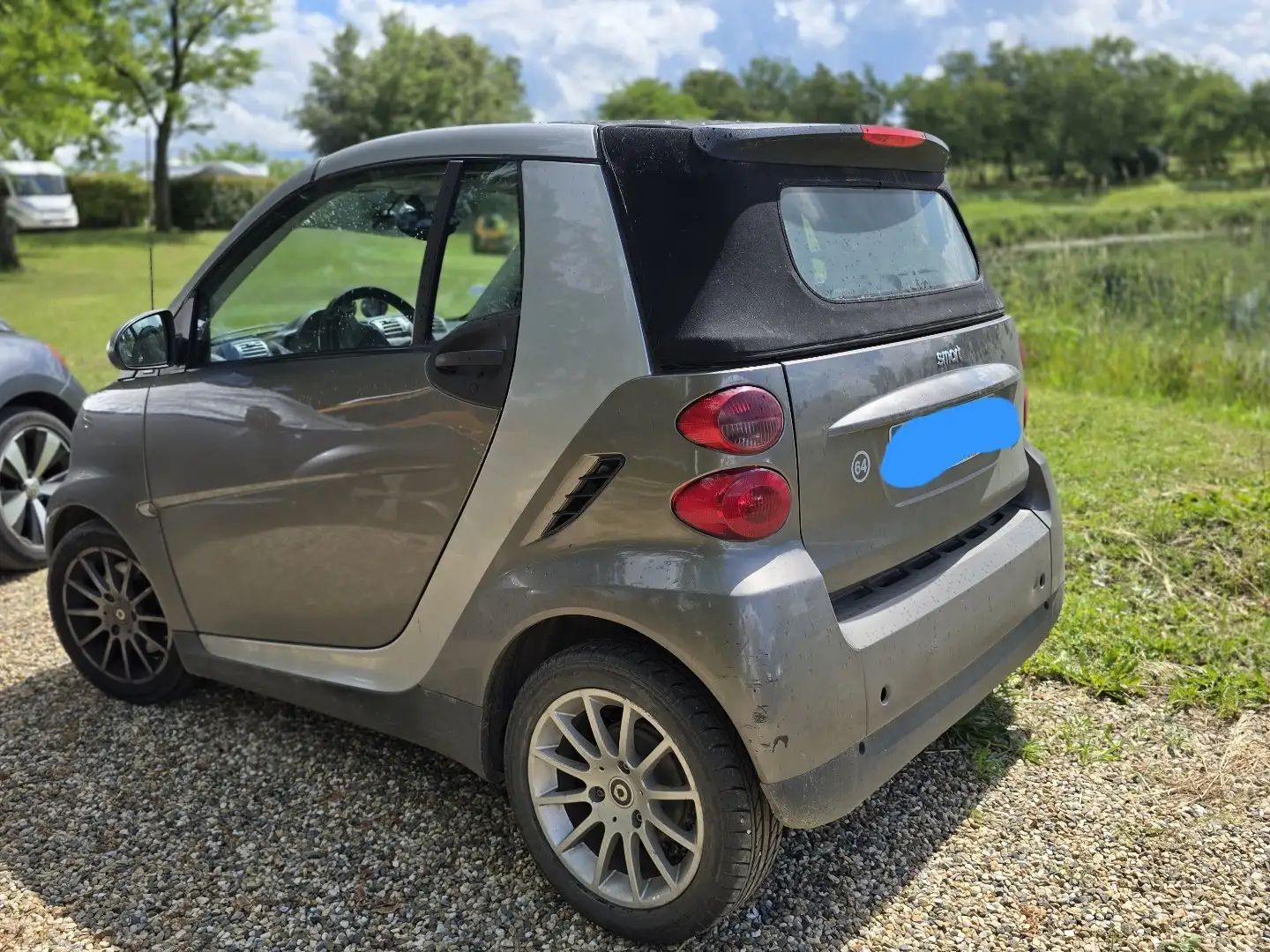 smart forTwo Cabrio 1.0 71ch mhd Passion Brun - 2