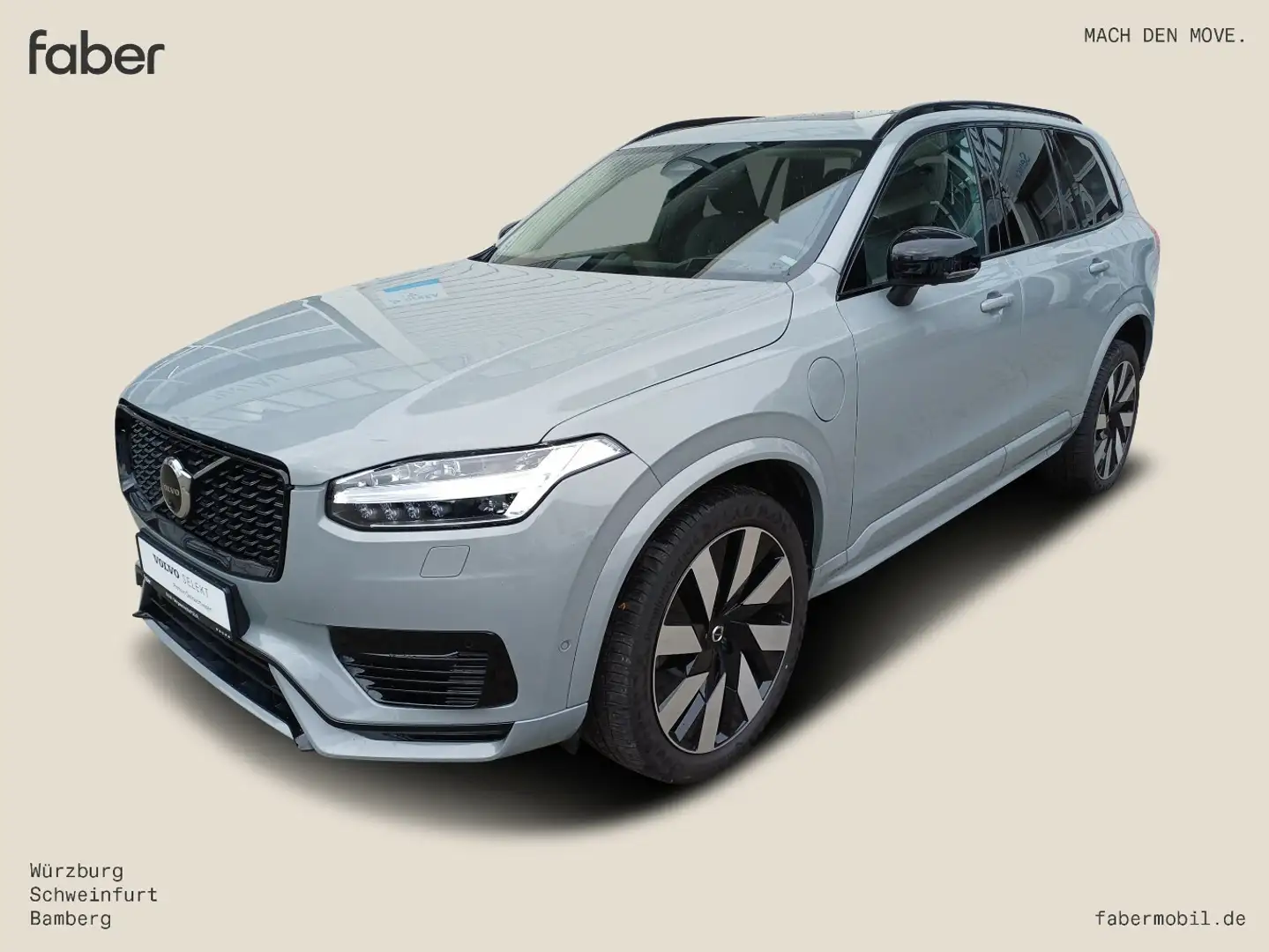 Volvo XC90 T8 Ultra Dark Plug-In Hybrid AWD Gris - 2