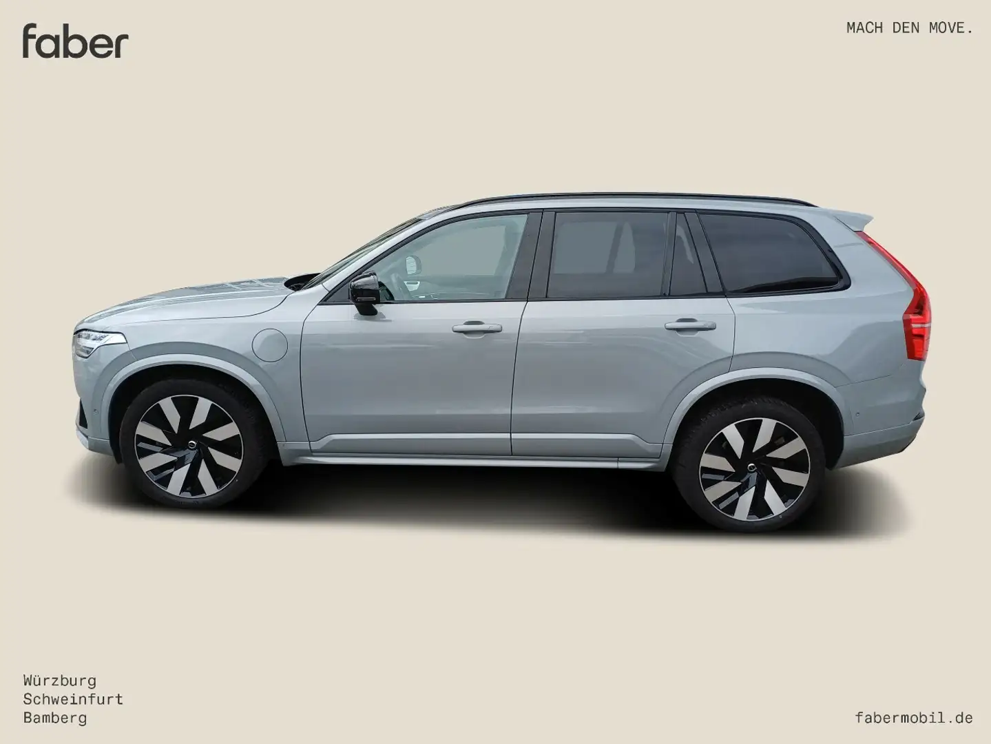 Volvo XC90 T8 Ultra Dark Plug-In Hybrid AWD Gris - 1