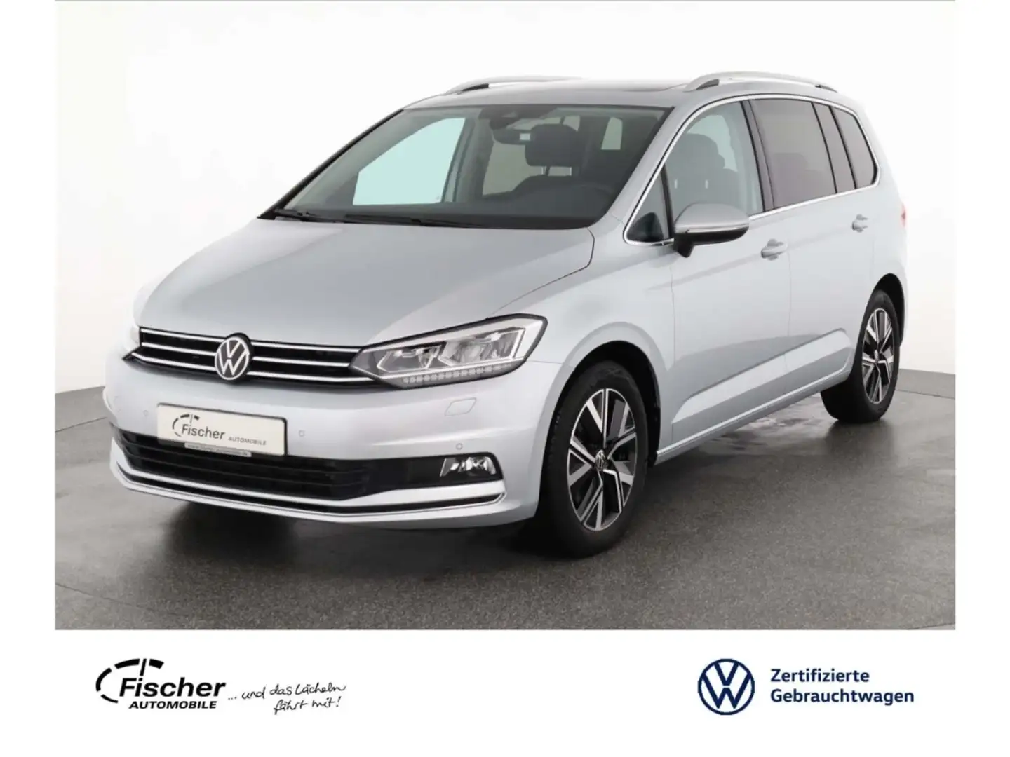 Volkswagen Touran 2.0 TDI Highline DSG NAV/LED/AHK/P-Dach Silber - 1
