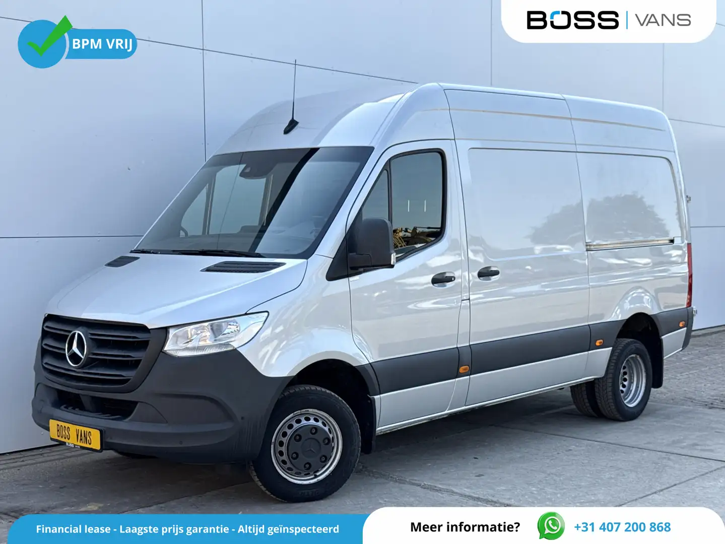 Mercedes-Benz Sprinter 516 2.2 CDI L2H2 Dubbellucht Dubbele Schuif Climat Grijs - 1