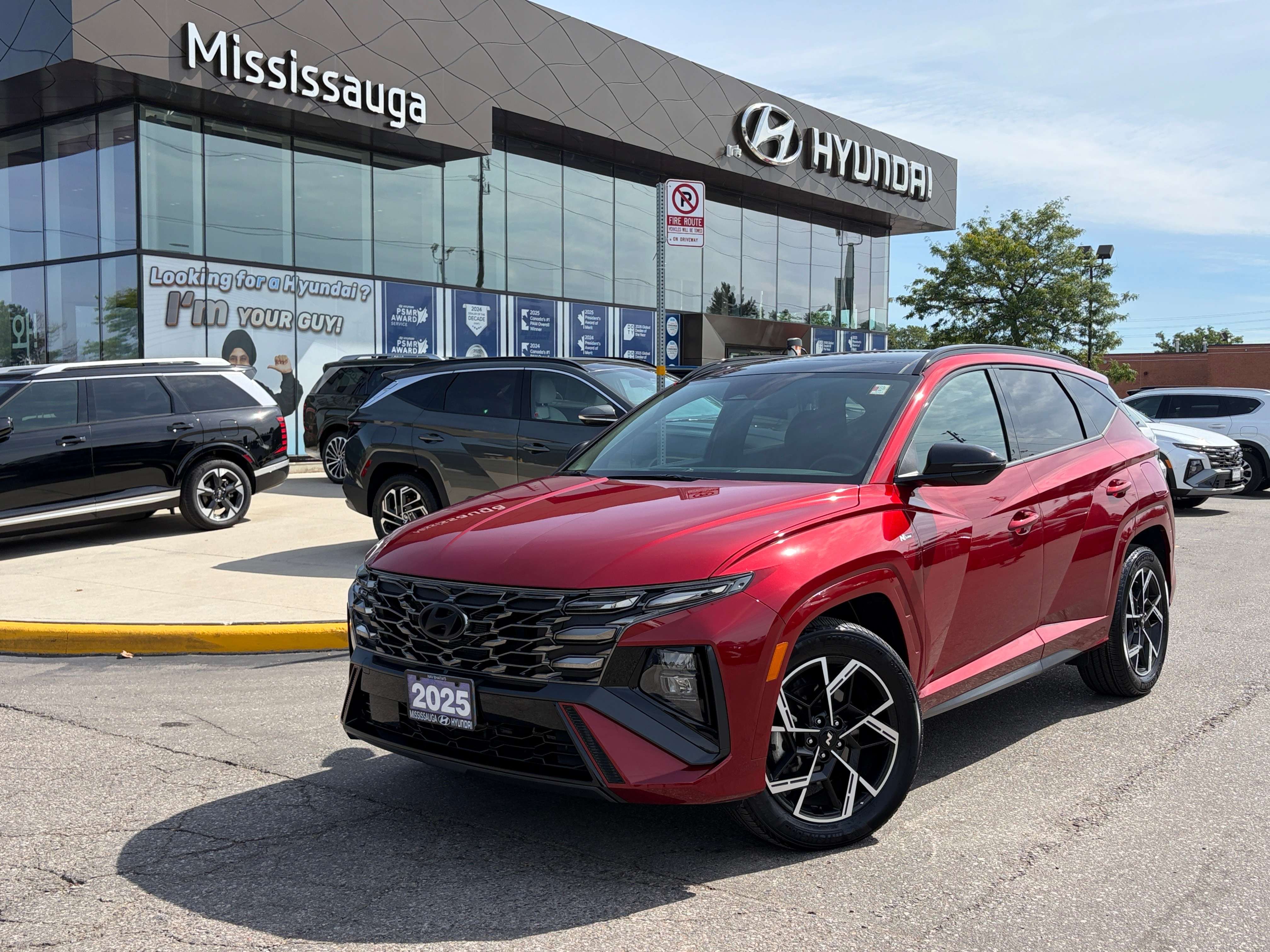 Red 2025 Hyundai Tucson Hybrid SUV / Crossover All-Wheel Drive Automatic