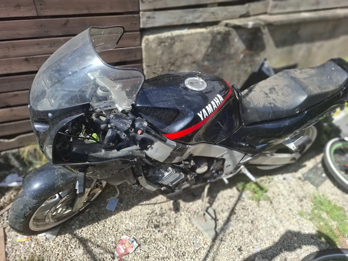 Yamaha FZR 1000 Schwarz ohne papiere Noir - 2