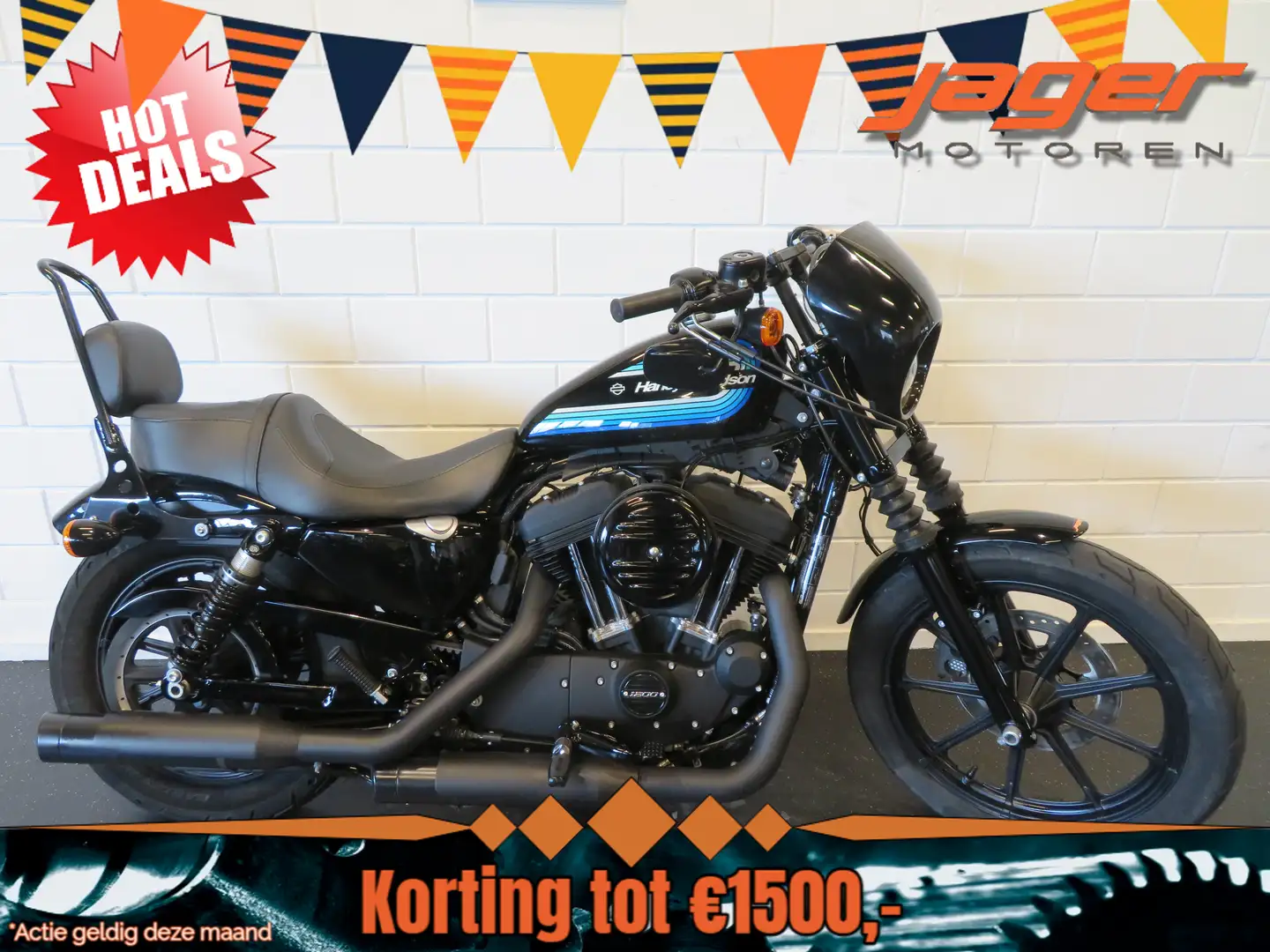 Harley-Davidson Sportster 1200 IRON 5HD HISTORIE! Blauw - 1