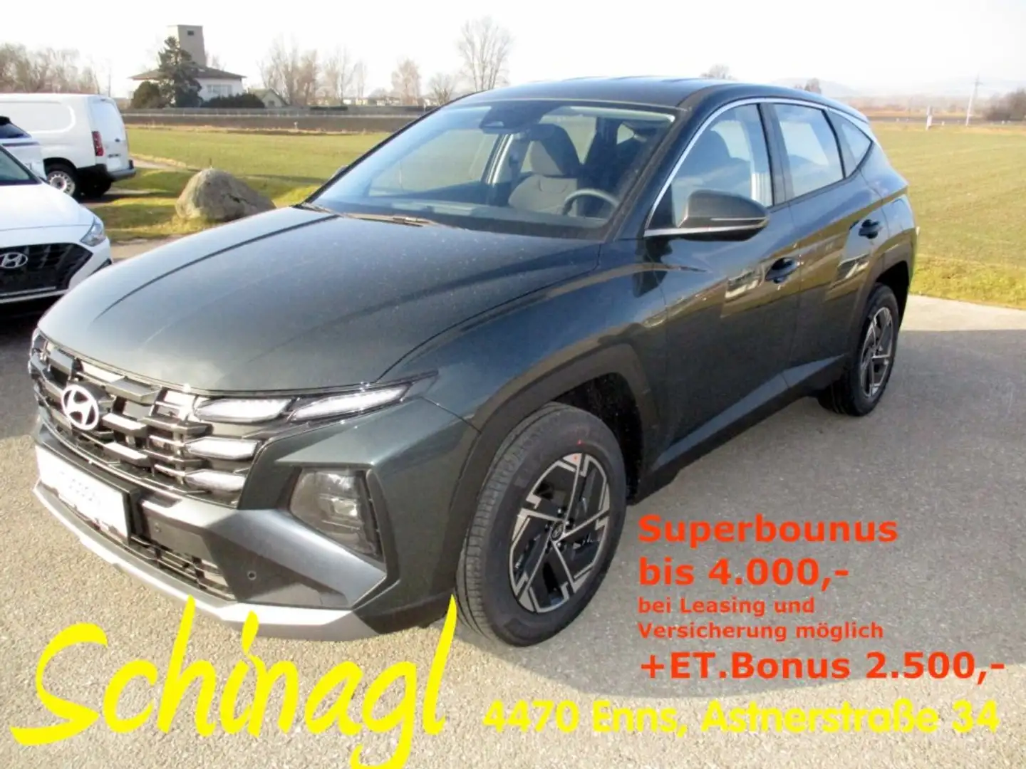 Hyundai TUCSON NX4 Smart Line 1,6 T-GDi HEV 2WD t6hs1-PP3 Grün - 1
