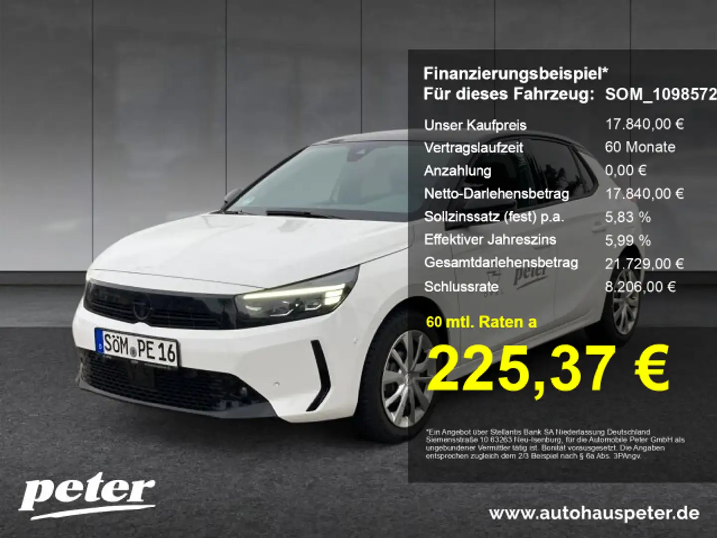 Opel Corsa Corsa F 1.2 GS Navi Lenkradheizung EPH RFK (VFW) Blanc - 1