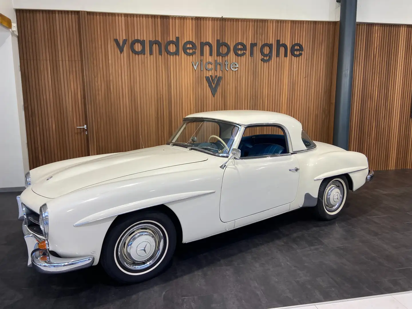 Mercedes-Benz 190 sl origineel - leder - hardtop - solex carburator Білий - 1