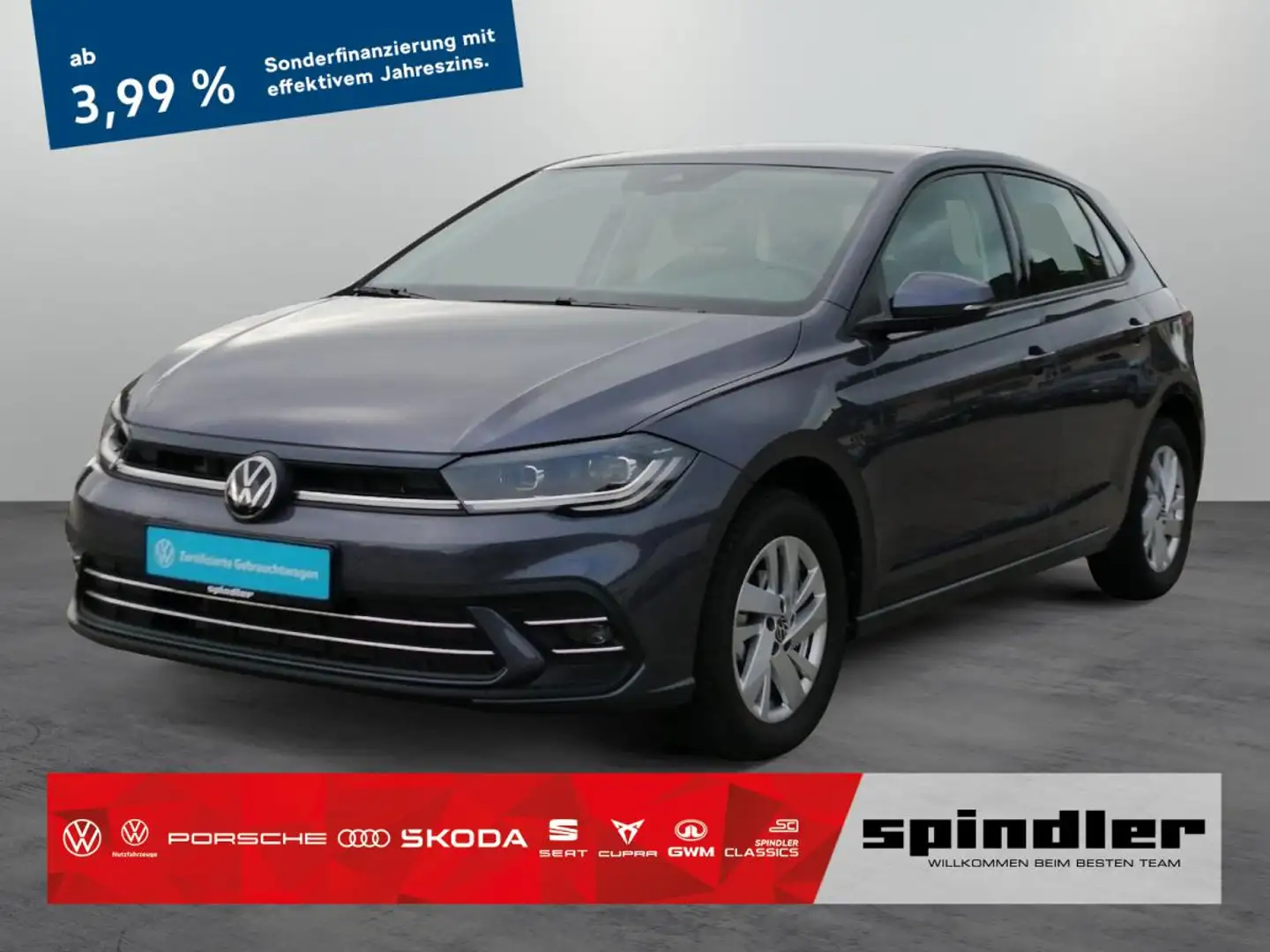 Volkswagen Polo Style 1.0 TSI DSG IQ Nebel App Bluetooth LM Grau - 1