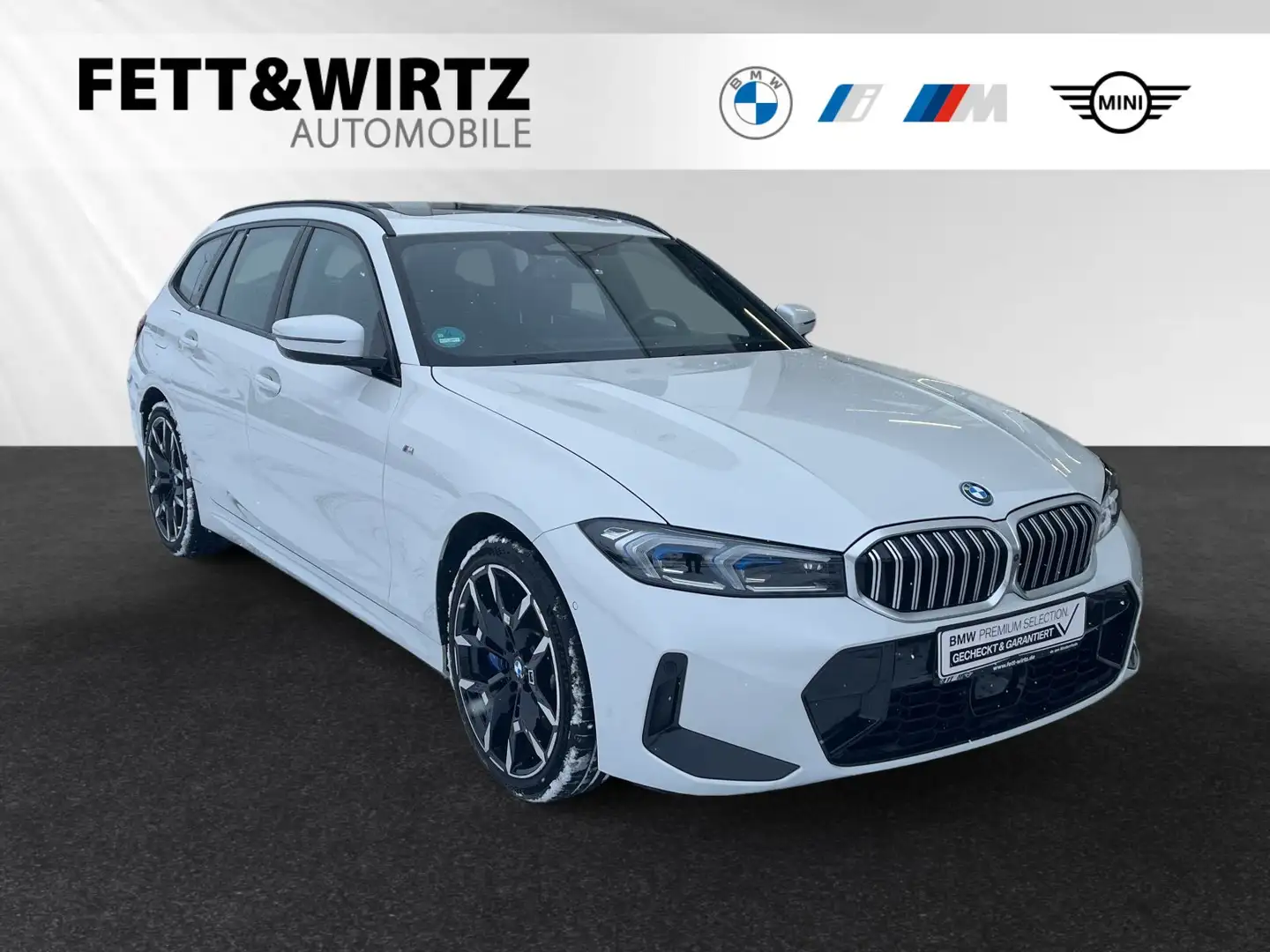 BMW 330 e xDrive Touring M Sport|AHk|Panorama|Head-Up|H/K Blanc - 1