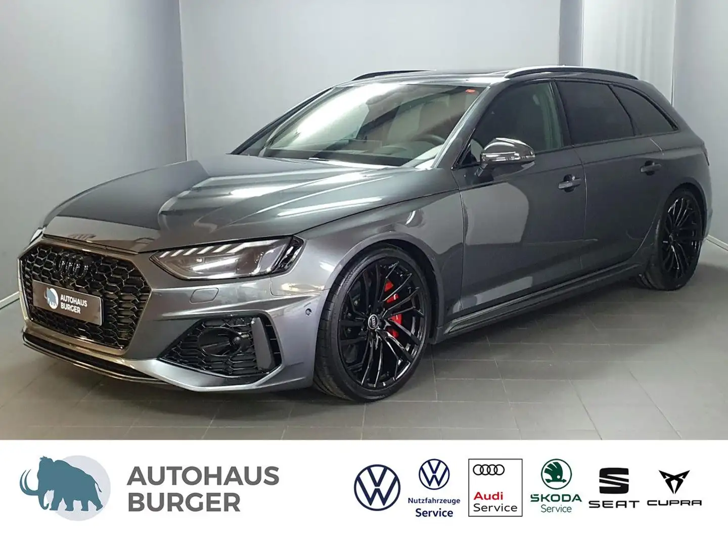 Audi RS4 Avant Keramik/RS-Abg/Panorama/AHK/ACC/B+O Navi Gris - 1