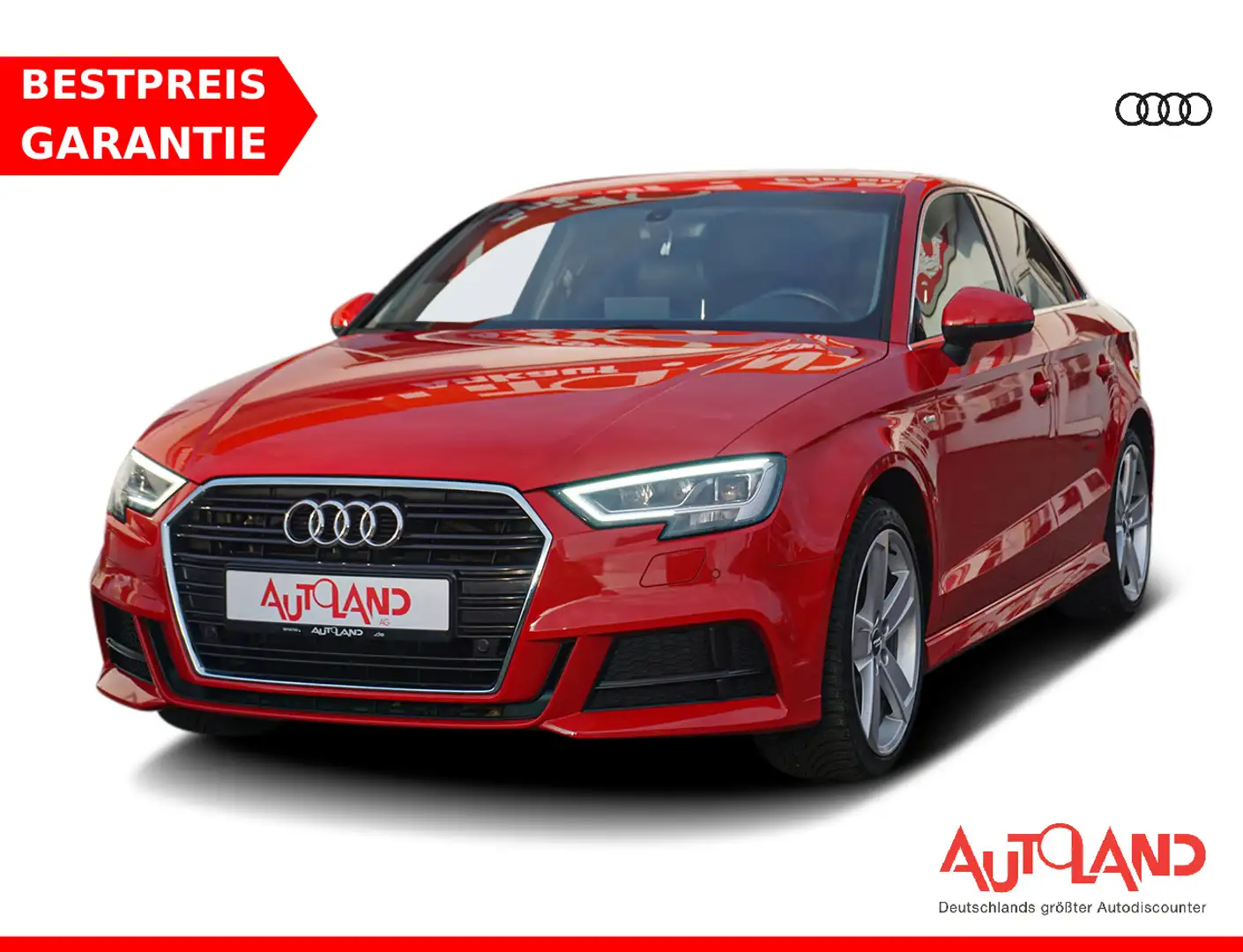 Audi A3 Limousine 35 TDI S-Line DSG LED Navi AHK PDC Rot - 1