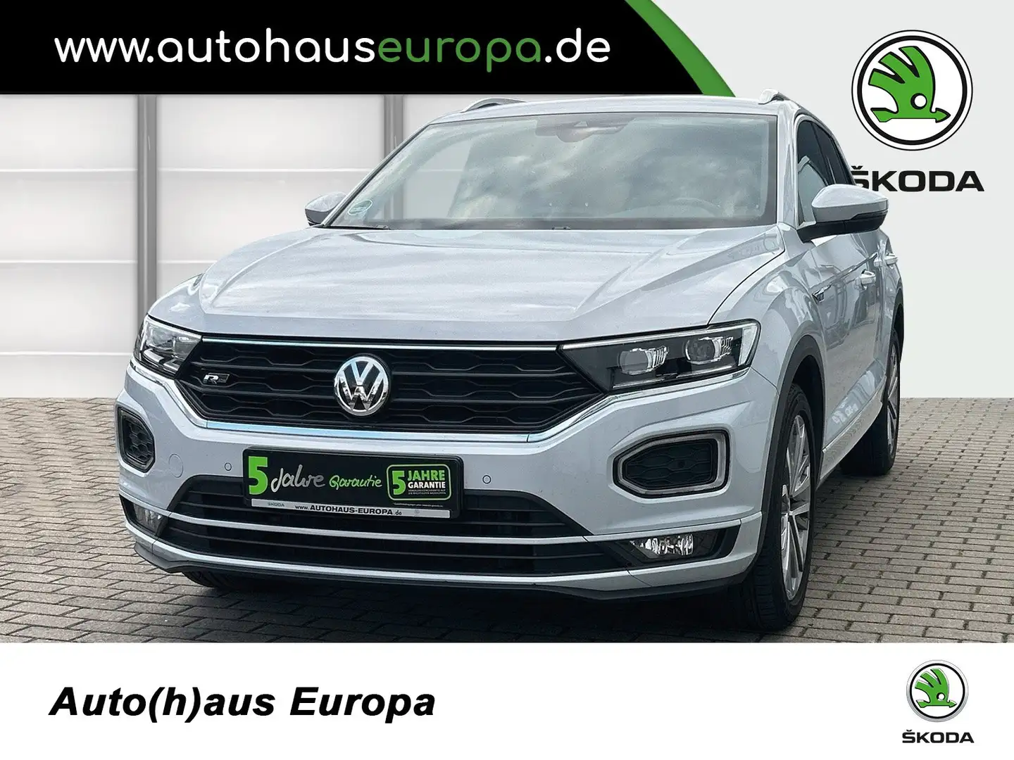 Volkswagen T-Roc 1.5 TSI DSG Sport Matrix 2xKlima ACC AHK Kam. Argent - 1