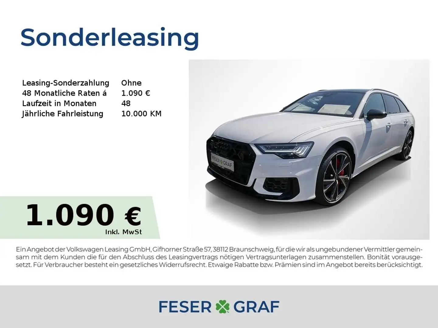 Audi S6 Avant TDI tiptronic Weiß - 1