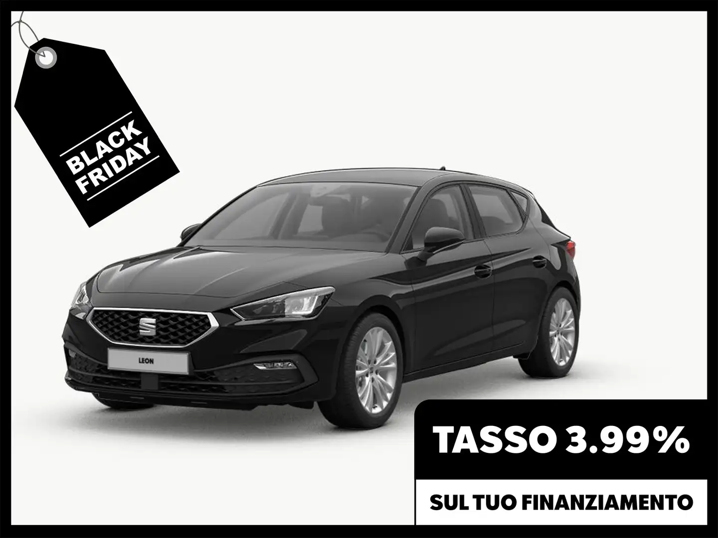 SEAT Leon 1.0 etsi 110cv business dsg Nero - 1