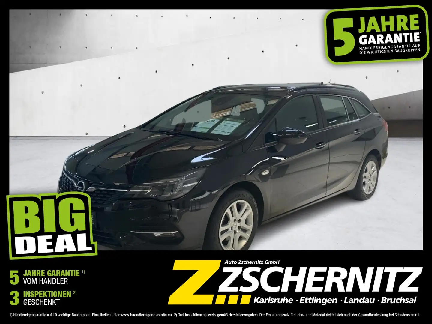 Opel Astra K Sports Tourer 1.2 Turbo  Edition LED+SHZ Zwart - 1