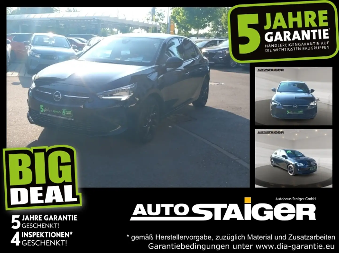 Opel Corsa F 1.2 Turbo GS Line Klimaautomatik,PDC,SHZ Zwart - 1