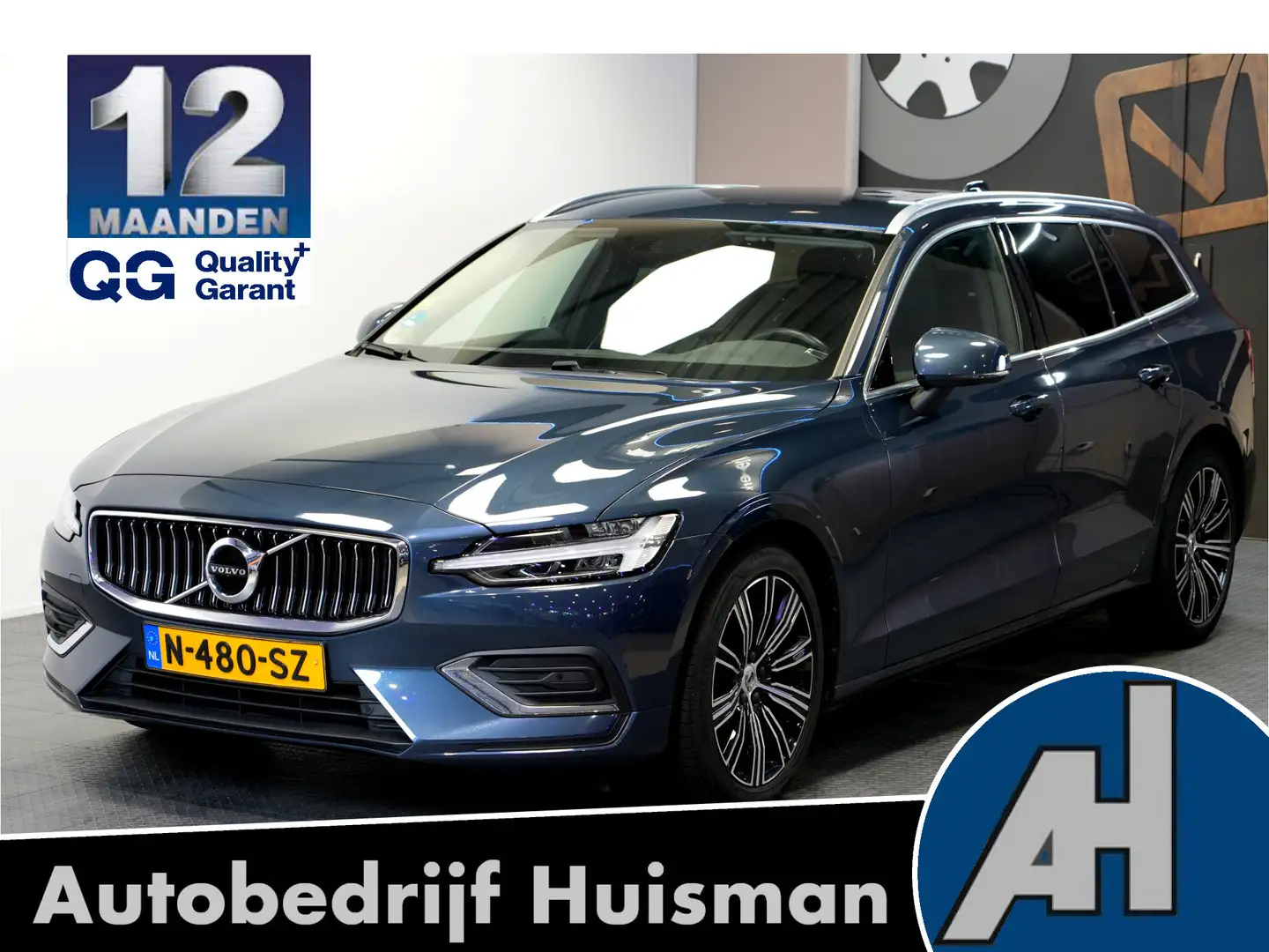 Volvo V60 2.0 B4 MHEV 145kW/197pk Aut8 Inscription ADAPT.CRU Blauw - 1