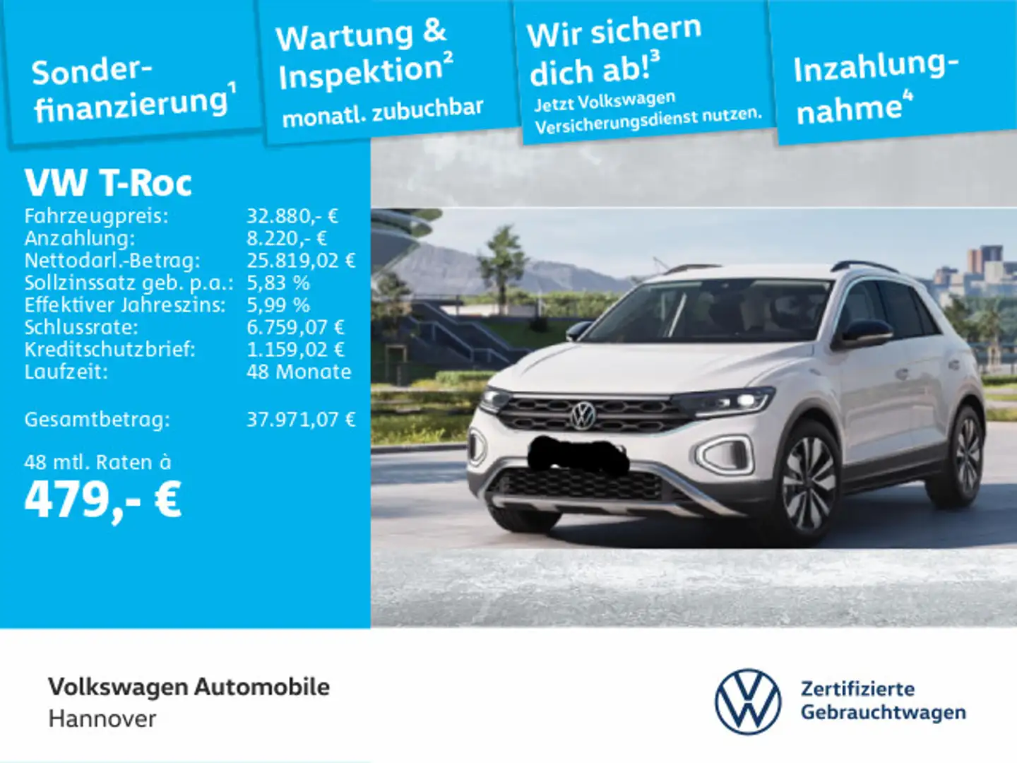 Volkswagen T-Roc GOAL 1.5 TSI DSG Park Pilot Rückfahrkamera Grau - 1