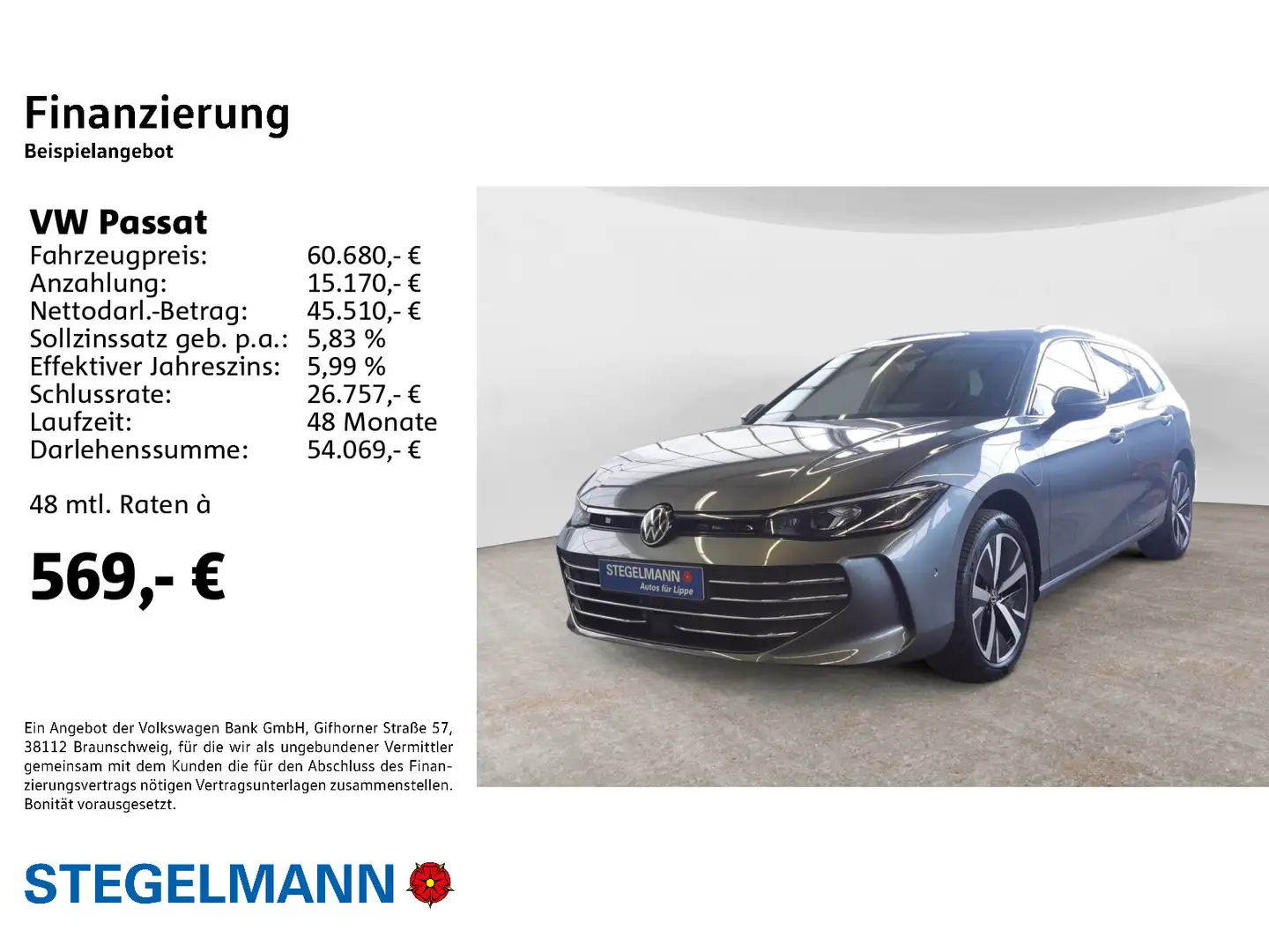 Volkswagen Passat Variant Passat 1,5 l eHybrid OPF 6-Gang-DSG Business Grau - 2