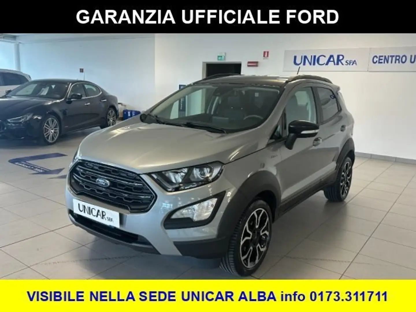 Ford EcoSport 1.000 BENZINA 125 CV ACTIVE + 4 GOMME INVERNALI Grigio - 1