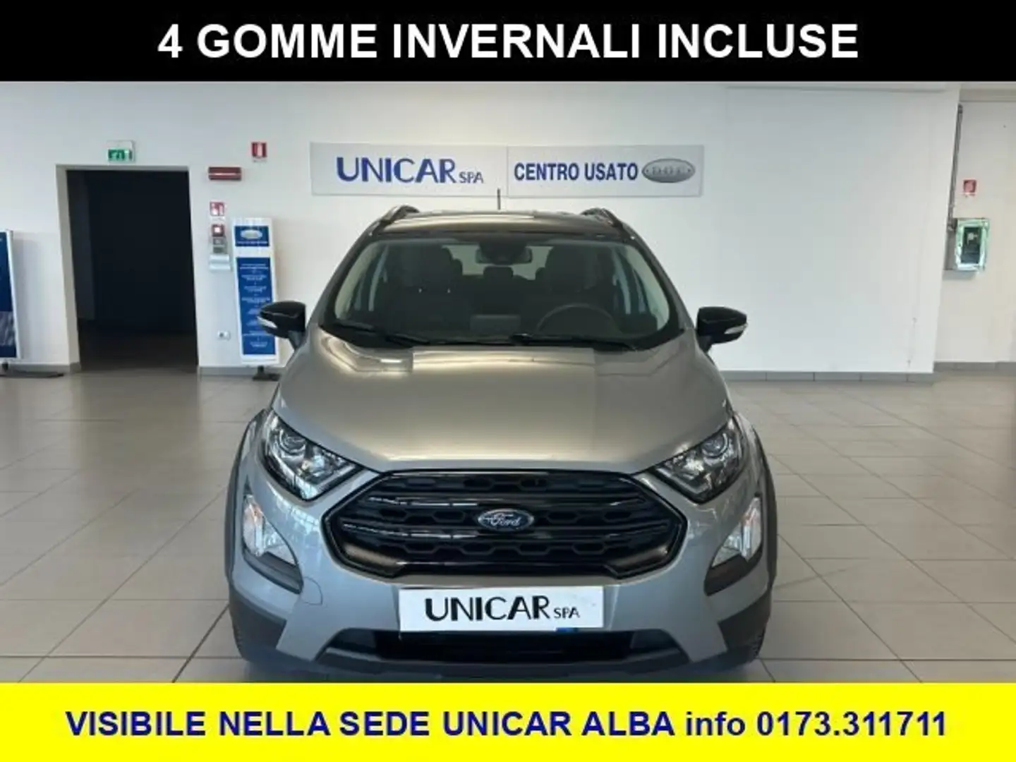 Ford EcoSport 1.000 BENZINA 125 CV ACTIVE + 4 GOMME INVERNALI Grigio - 2