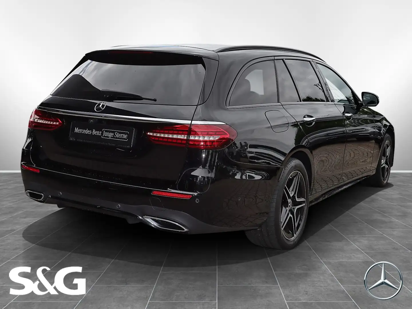 Mercedes-Benz E 300 de T-Modell AHK+MEMORY+KEYLESS+360°+18" Schwarz - 2