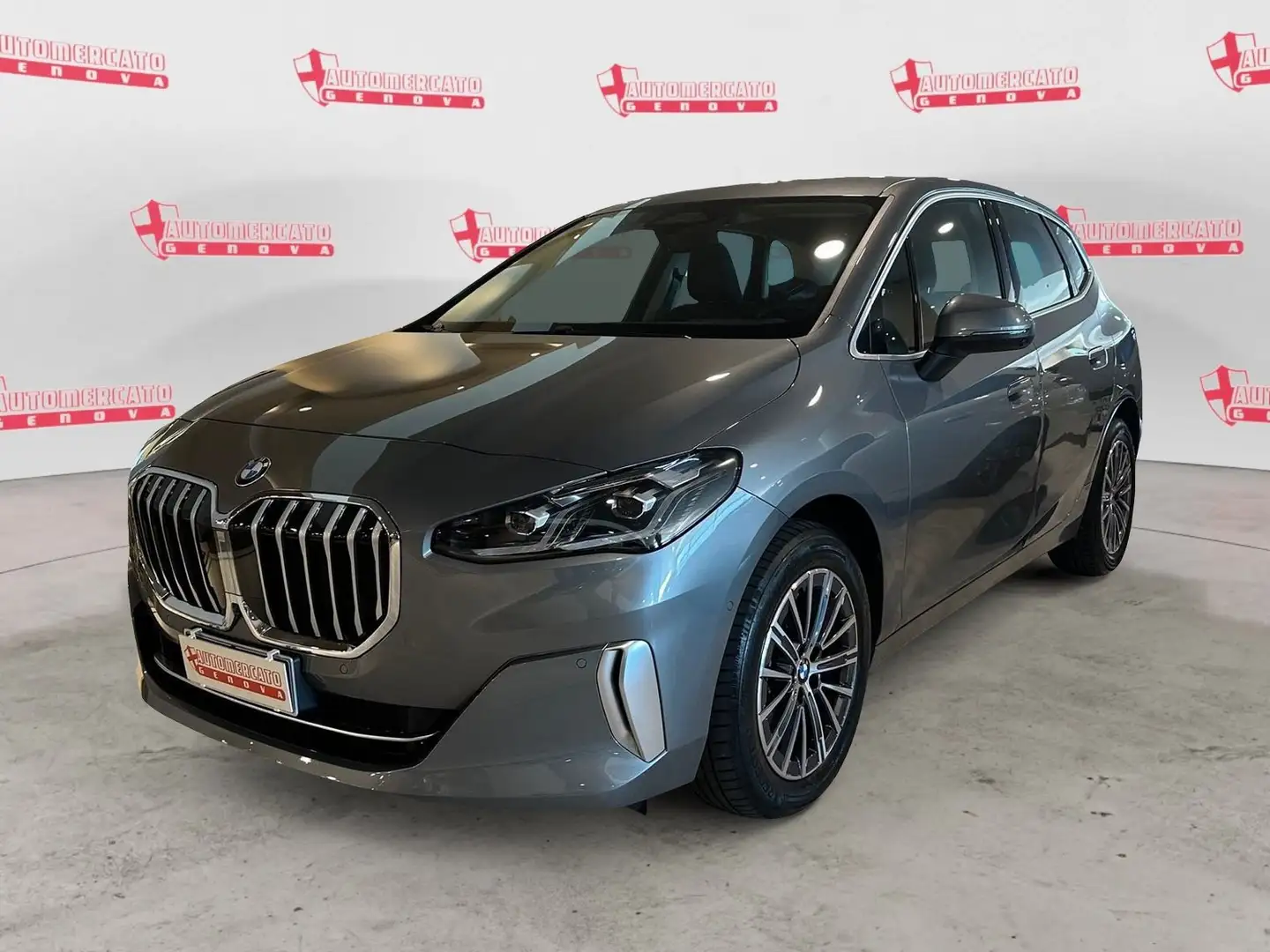 BMW 220 220i 48V Active Tourer Luxury HEAD UP/PELLE/RETRO Gris - 1