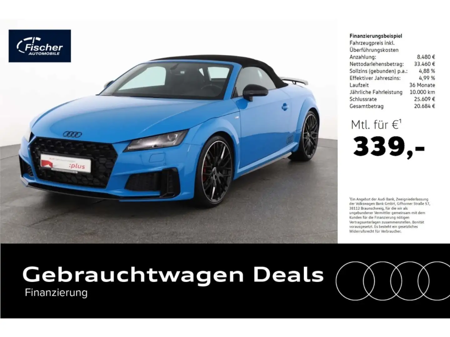 Audi TT Roadster 40 TFSI S line Competition Blau - 1