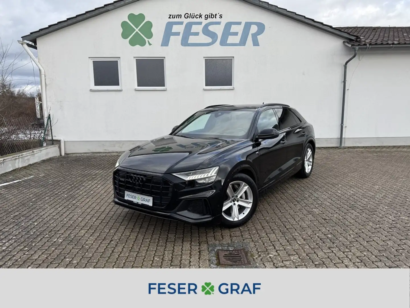 Audi Q8 S line 55 TFSIe qu. 360° ACC B&O HD-MATR LEDER Schwarz - 1