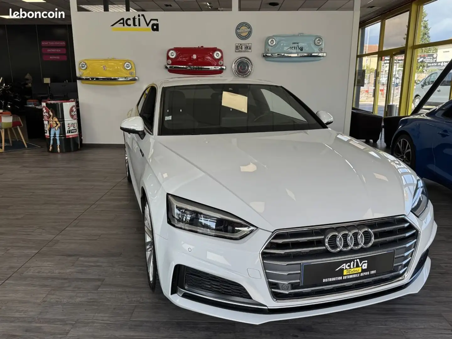 Audi A5 Coupé S-Line 2l TFSI 190Ch 434,49E-Mois Weiß - 1