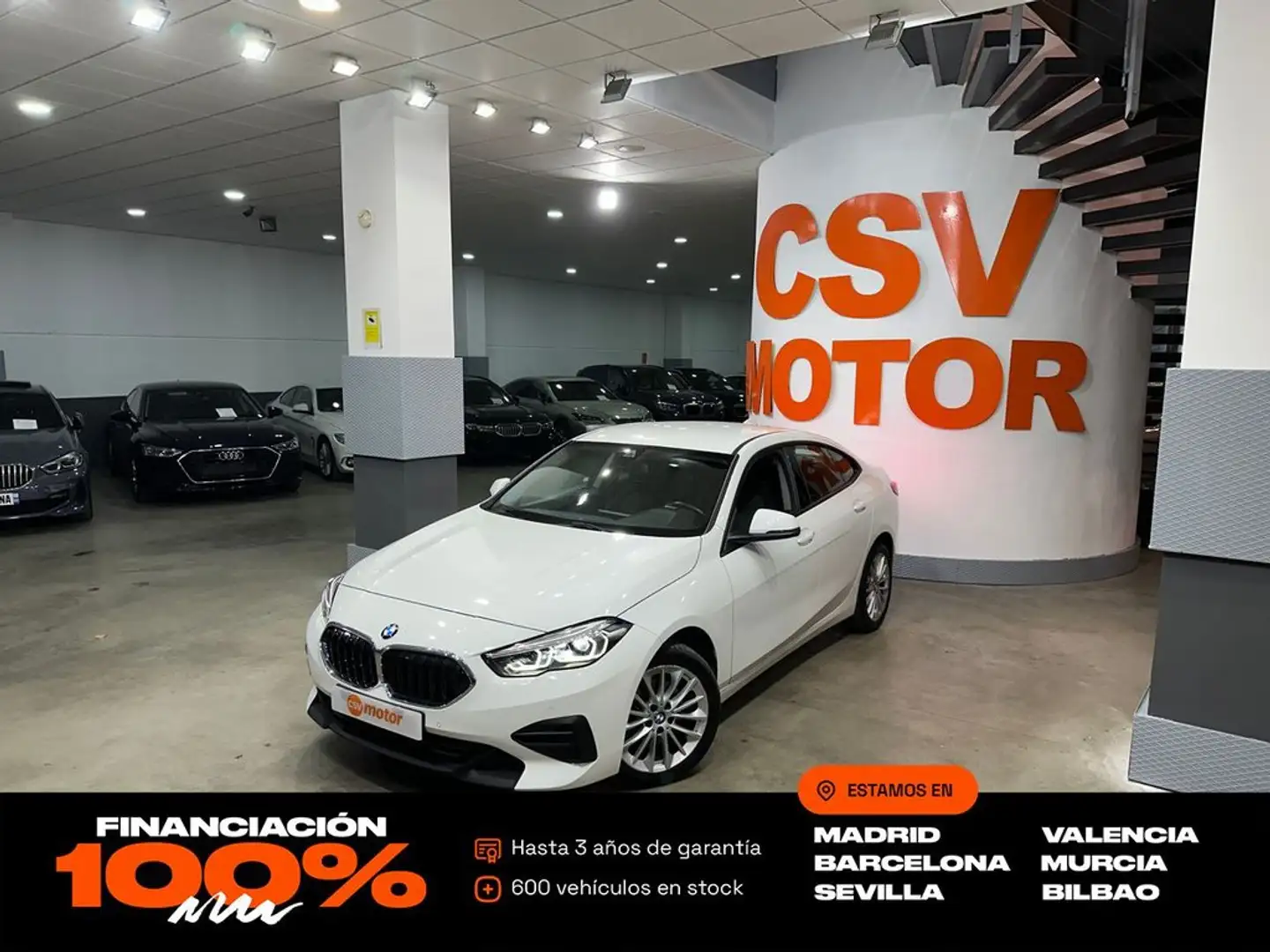 BMW 218 218i Gran Coupe Blanc - 1