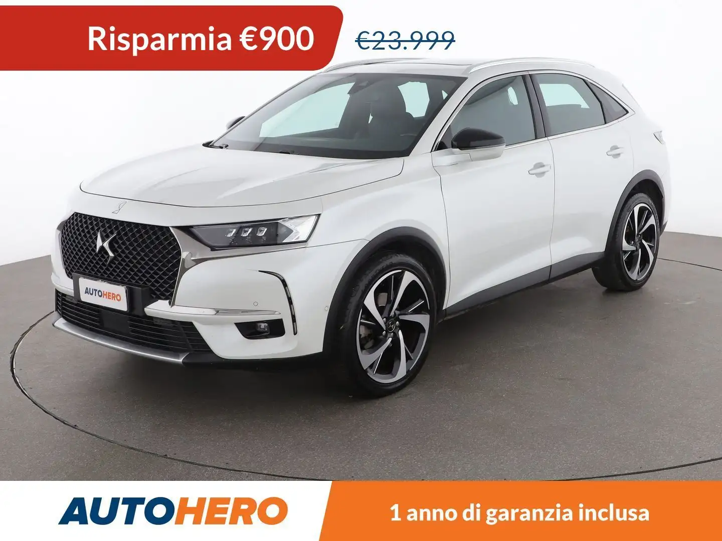 DS Automobiles DS 7 Crossback 2.0 Blue-HDi GrandChic 180 CV aut. Bianco - 1