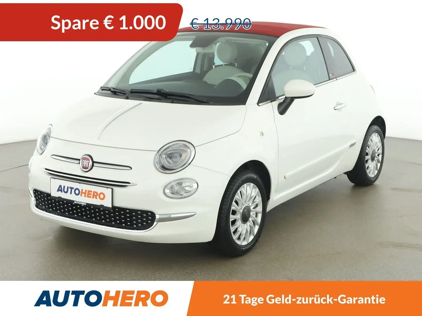 Fiat 500C 1.2 Lounge Weiß - 1