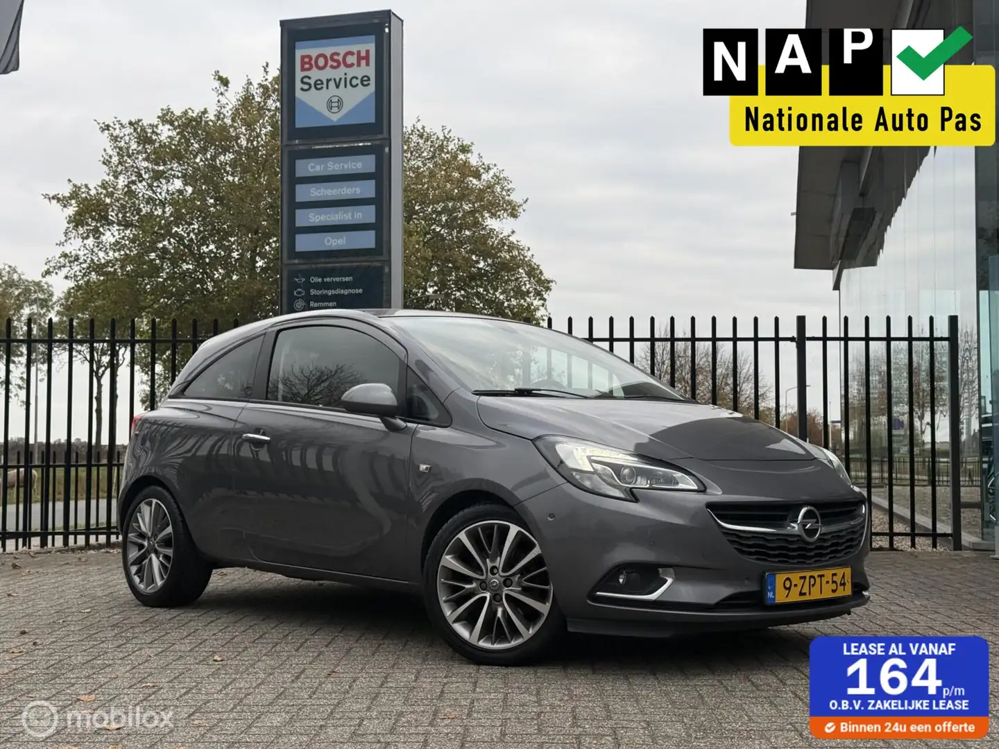 Opel Corsa 1.0 Turbo Cosmo|Dakraam|Carplay|Full option Grijs - 1