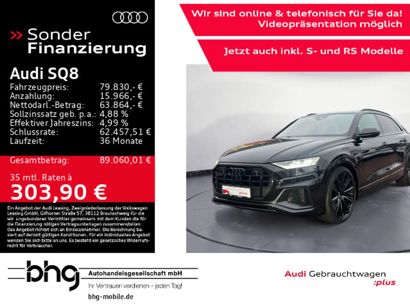 Audi SQ8 TFSI quattro competition plus HD-Matrix/Stan Nero - 1