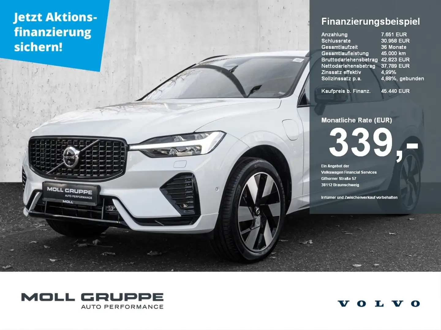 Volvo XC60 T6 AWD Plus Dark Plug-In Weiß - 1