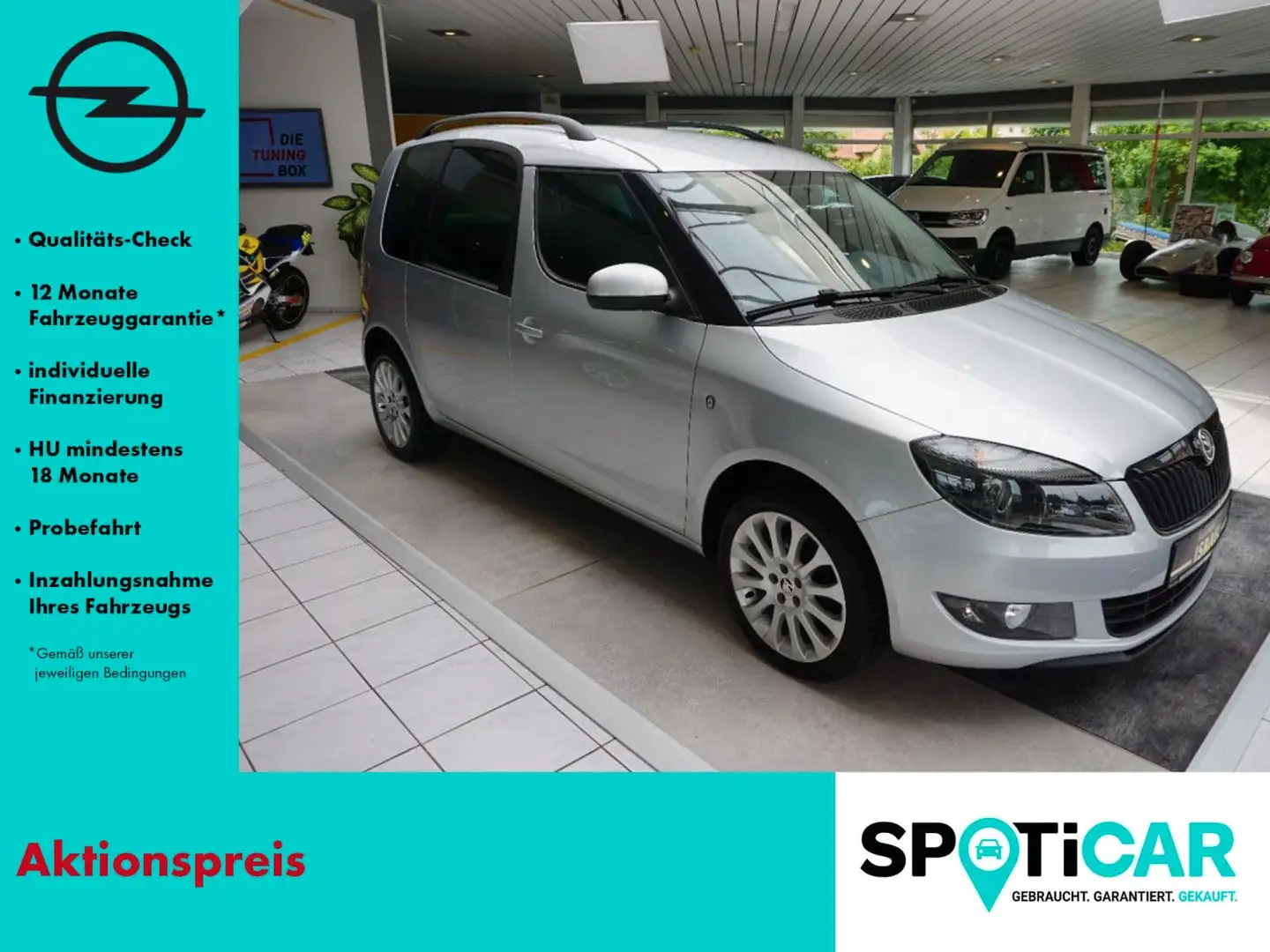 Skoda Roomster Best of KLIMAAUTOMATIK, SITZHEIZUNG, BC Ezüst - 1