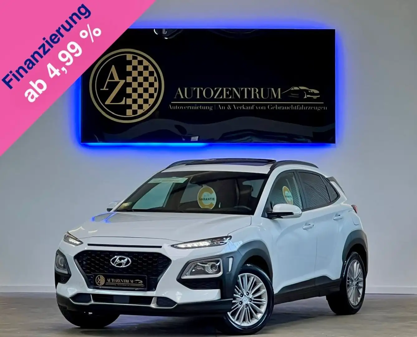 Hyundai KONA YES! Plus *GARANTIE*T-LEDER*HUD*RFK*S-DACH* Weiß - 1