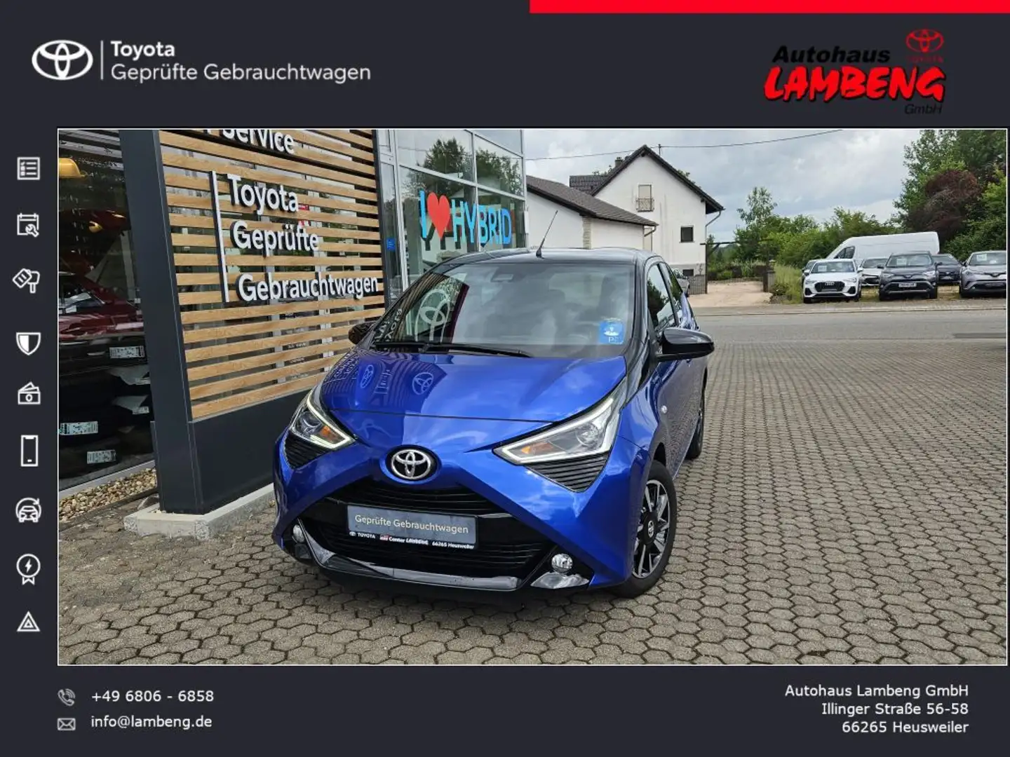 Toyota Aygo x-final *SMART-KEY*ZWEIFARB-LACKIERUNG*KLIMAAUTOMA Azul - 1