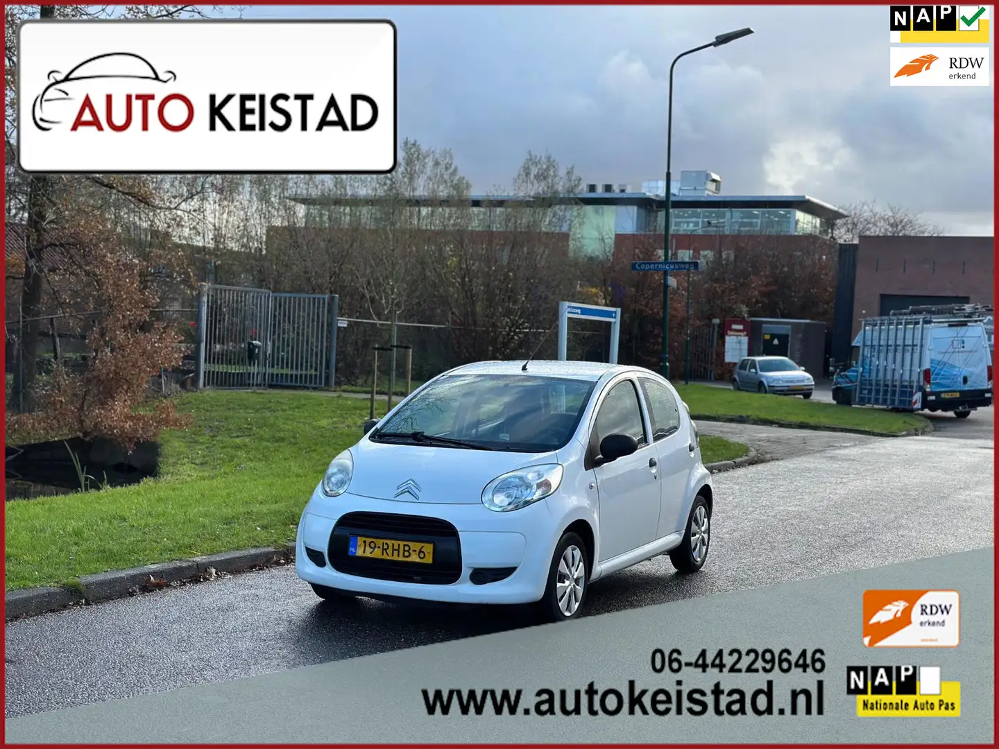 Citroen C1 1.0-12V 5-DEURS AIRCO/ 2X SLEUTELS! 1 JAAR APK! Wit - 1